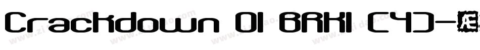 Crackdown O1 BRK1 (4)字体转换